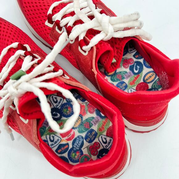 Olukai Wailuku Lychee Red Lace Up Sneakers Women’s Shoes Size 9 - Picture 4 of 11